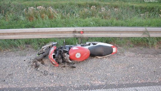 Wypadek motocyklisty w Modrzejowicach