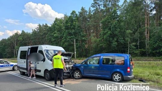 Wypadek na DW 738. Dwie osoby w szpitalu