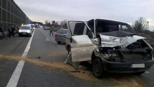 Wypadek na trasie S7.