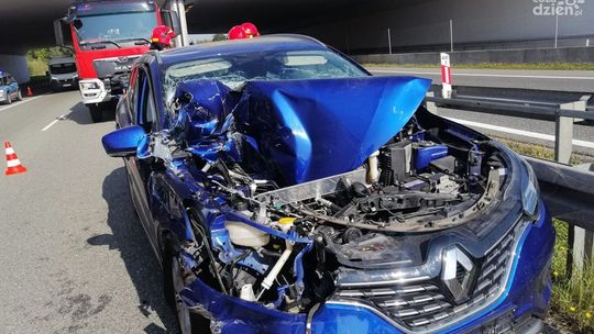 Wypadek na trasie S7 w Kamieniu. Są duże utrudnienia