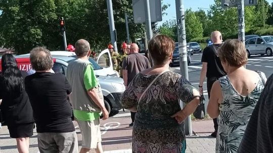 Wypadek na ul. Chrobrego. 25-latek w szpitalu