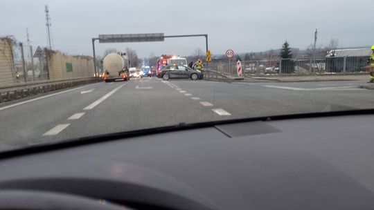 Wypadek na wiadukcie w Grójcu 