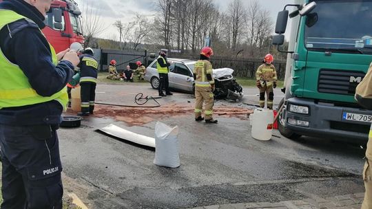 Wypadek pod Siczkami. Trzy osoby w szpitalu 