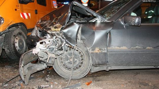 Wypadek u zbiegu ul. Waryńskiego i 25-Czerwca