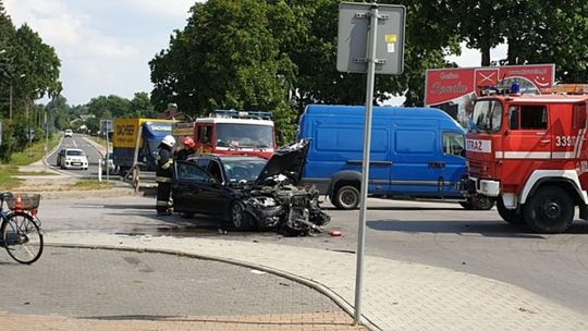 Wypadek w Kowali. Trzy osoby w szpitalu.