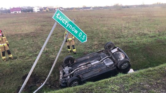 Wypadek w Łuczynowie. 22-latek bez uprawnień