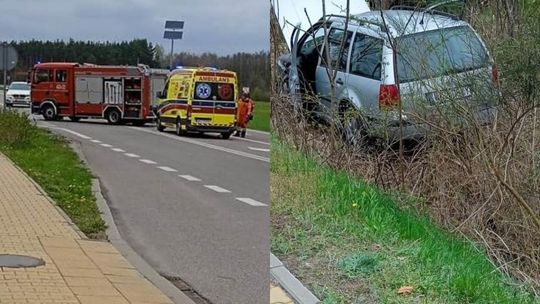 Wypadek w Łuczynowie. Trzy osoby w szpitalu