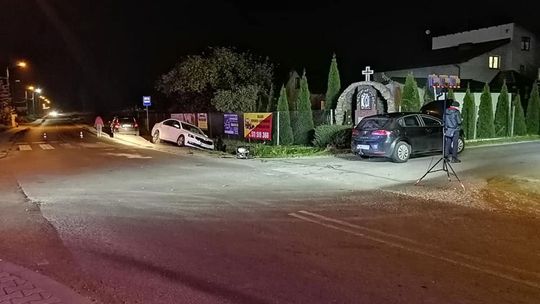 Wypadek w Małęczynie. Cztery osoby trafiły do szpitala