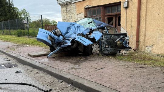 Wypadek w Siennie. Jedna osoba poszkodowana