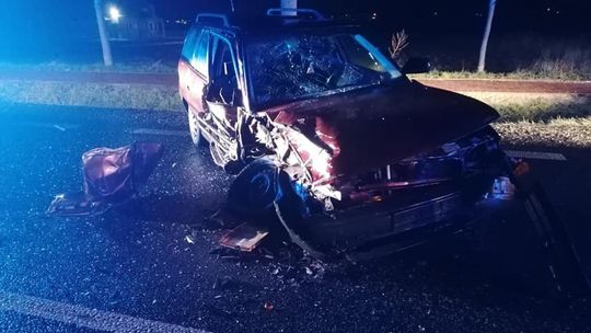 Wypadek w Strzałkowie. Kierowca był pijany