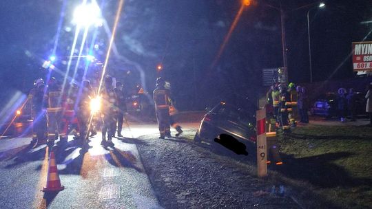 Wypadek w Zawadach. Kierowca miał prawie 4 promile