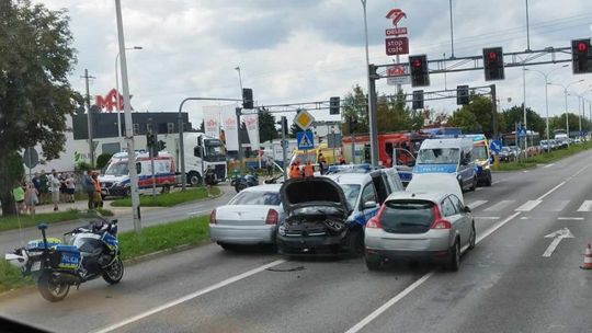 Wypadek z udziałem radiowozu