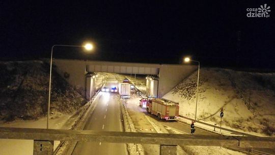 Wypięła się naczepa i zablokowała obwodnicę