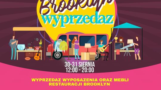 Wyprzedaż garażowa w restauracji Brooklyn 