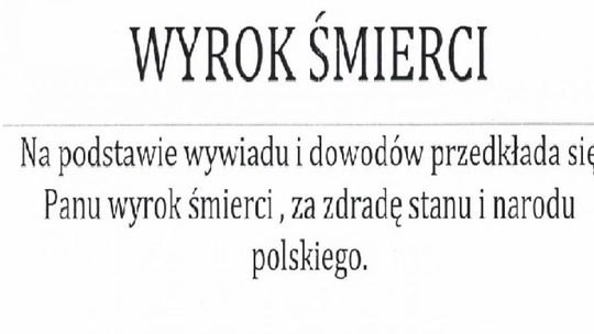 "Wyroki śmierci" dla posłów