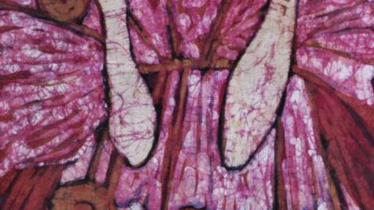 Wystawa batiku autorstwa Anny Krawczak