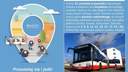 Za darmo autobusem i pociągiem Za darmo autobusem i pociągiem