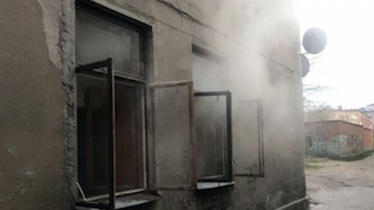 Zadymienie na ul. Żeromskiego