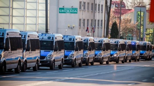 Zamknięta ulica i utrudnienia w ruchu podczas meczu Radomiaka