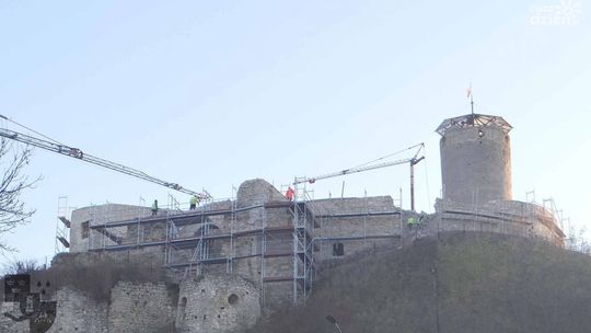 Zawalił się fragment muru na Zamku w Iłży