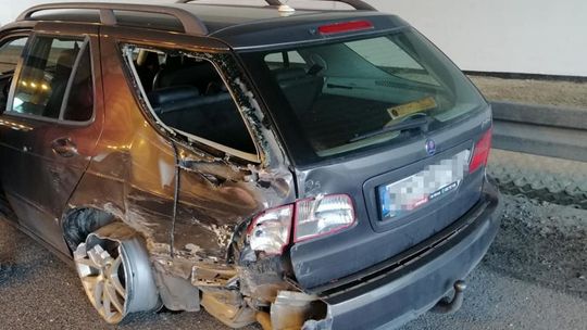 Zderzenie czterech pojazdów pod Białobrzegami