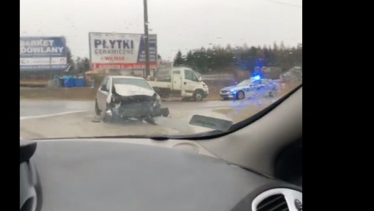 Zderzenie dwóch aut w Rajcu Szlacheckim 