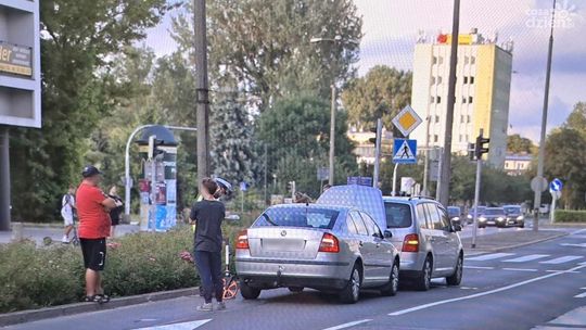 Zderzenie dwóch pojazdów na ul. Poniatowskiego Zderzenie dwóch pojazdów na ul. Poniatowskiego