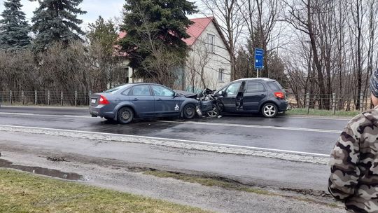 Zderzenie na DK79 pod Magnuszewem