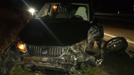 Zderzenie na trasie S7 w Białobrzegach