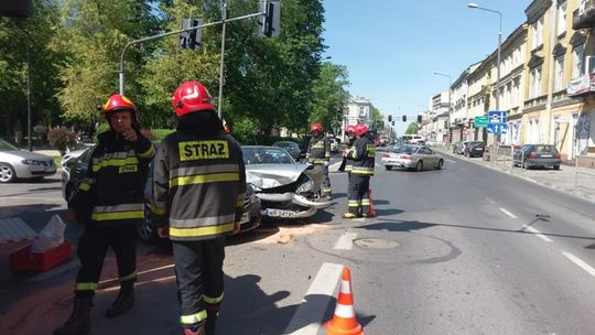 Zderzenie samochodów