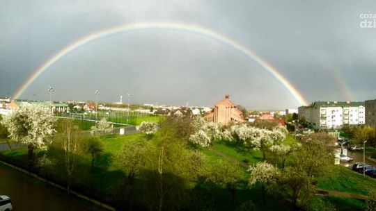 Zjawiskowa tęcza nad Radomiem