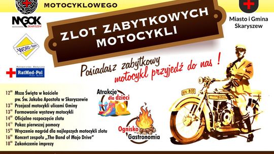 Zlot Zabytkowych Motocykli w Skaryszewie. Przygotowano wiele atrakcji 