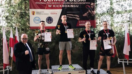 Złoty medal Jakuba Galiszewskiego w Pucharze Polski Wojska Polskiego i Służb Mundurowych w kickboxingu