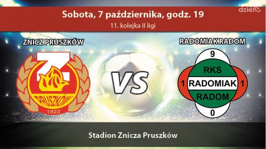 Znicz Pruszków - Radomiak Radom 1:3 (zapis relacji)