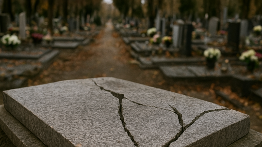 Zniszczony nagrobek na cmentarzu w Kozienicach. Policja prowadzi dochodzenie