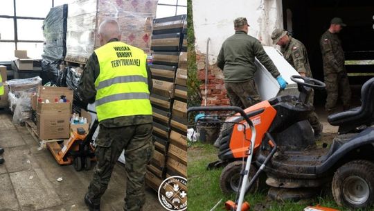 Żołnierze WOT cały czas pomagają powodzianom