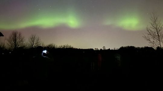 Zorza polarna nad Radomiem [zdjęcia Czytelników]