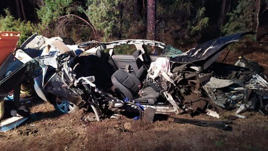 Żytkowice: Auto wypadło z drogi, dwie osoby nie żyją