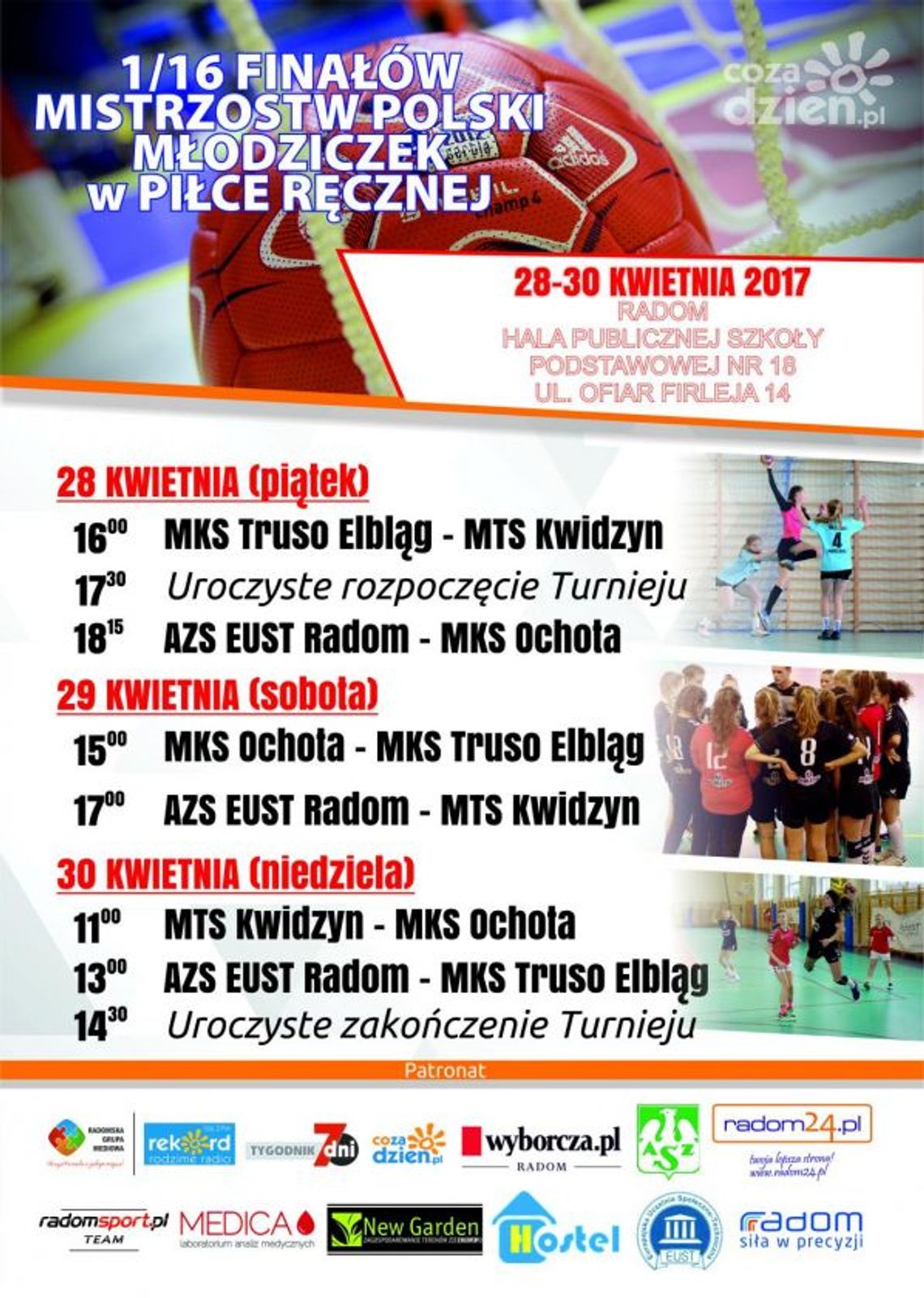 1/16 Finałów Mistrzostw Polski Młodziczek w Piłce Ręcznej