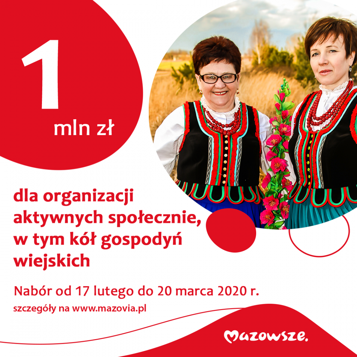 1 mln zł dla aktywnych społecznie