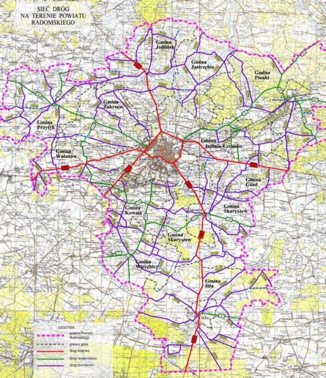 10 dróg powiatowych do remontu (MAPA)