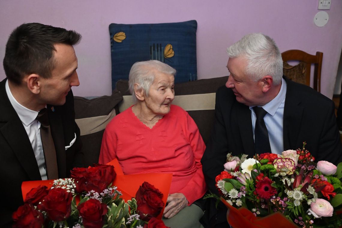 103. urodziny pani Władysławy, najstarszej mieszkanki powiatu białobrzeskiego