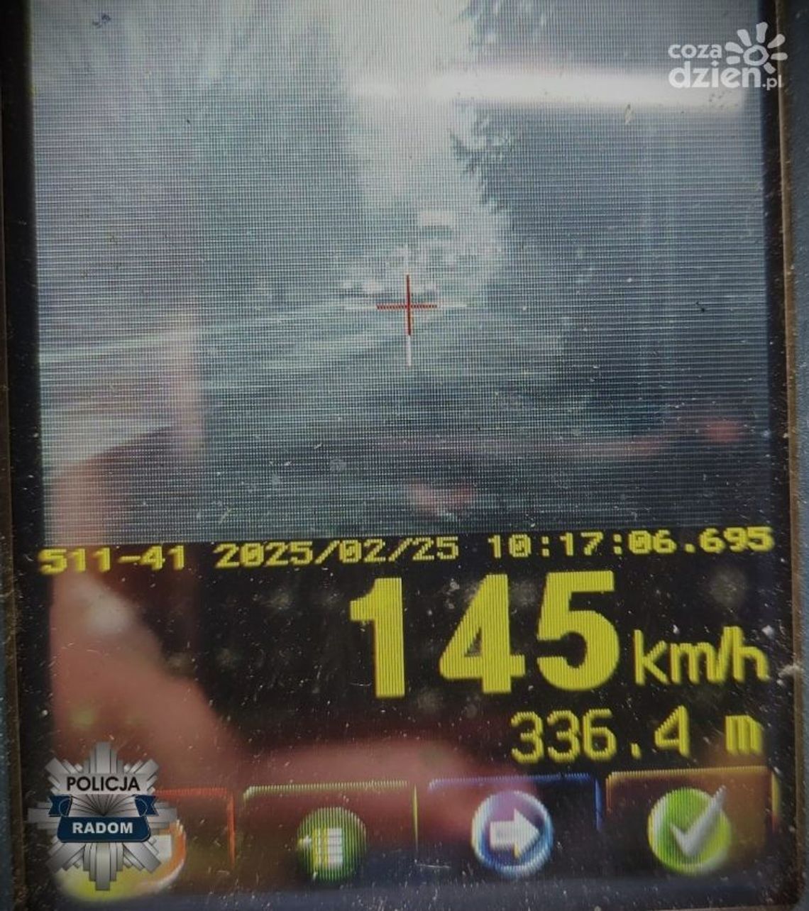 145 km/h w zabudowanym