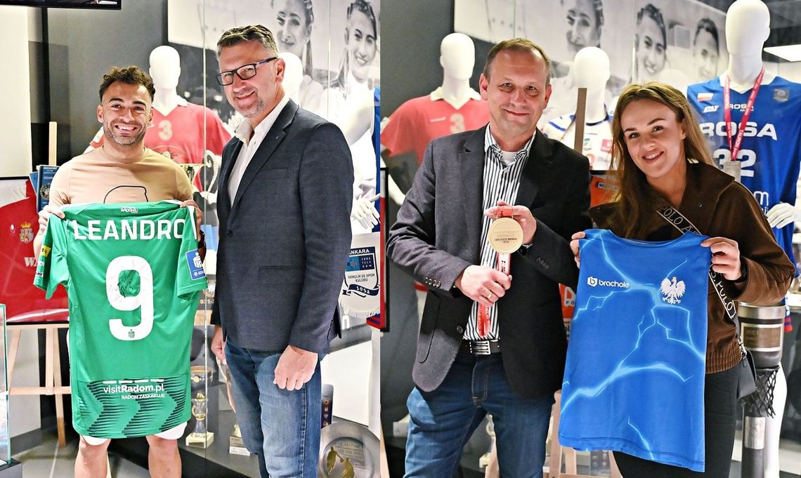 Nowe eksponaty w Galerii Radomskiego Sportu. Swoje pamiątki przekazali Leandro i Agata Kaczmarska Nowe eksponaty w Galerii Radomskiego Sportu. Swoje pamiątki przekazali Leandro i Agata Kaczmarska