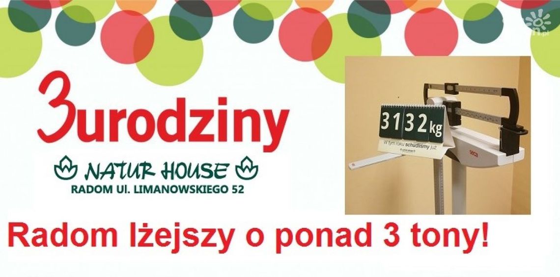 3 tony mniej na 3 urodziny! 3 tony mniej na 3 urodziny!