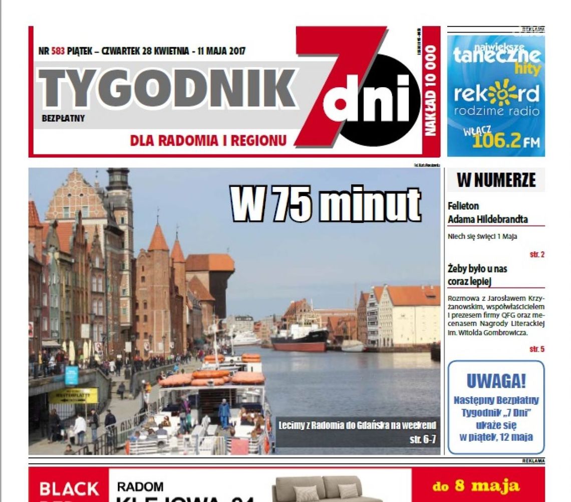 "7 Dni" leci do Gdańska w 75 minut!