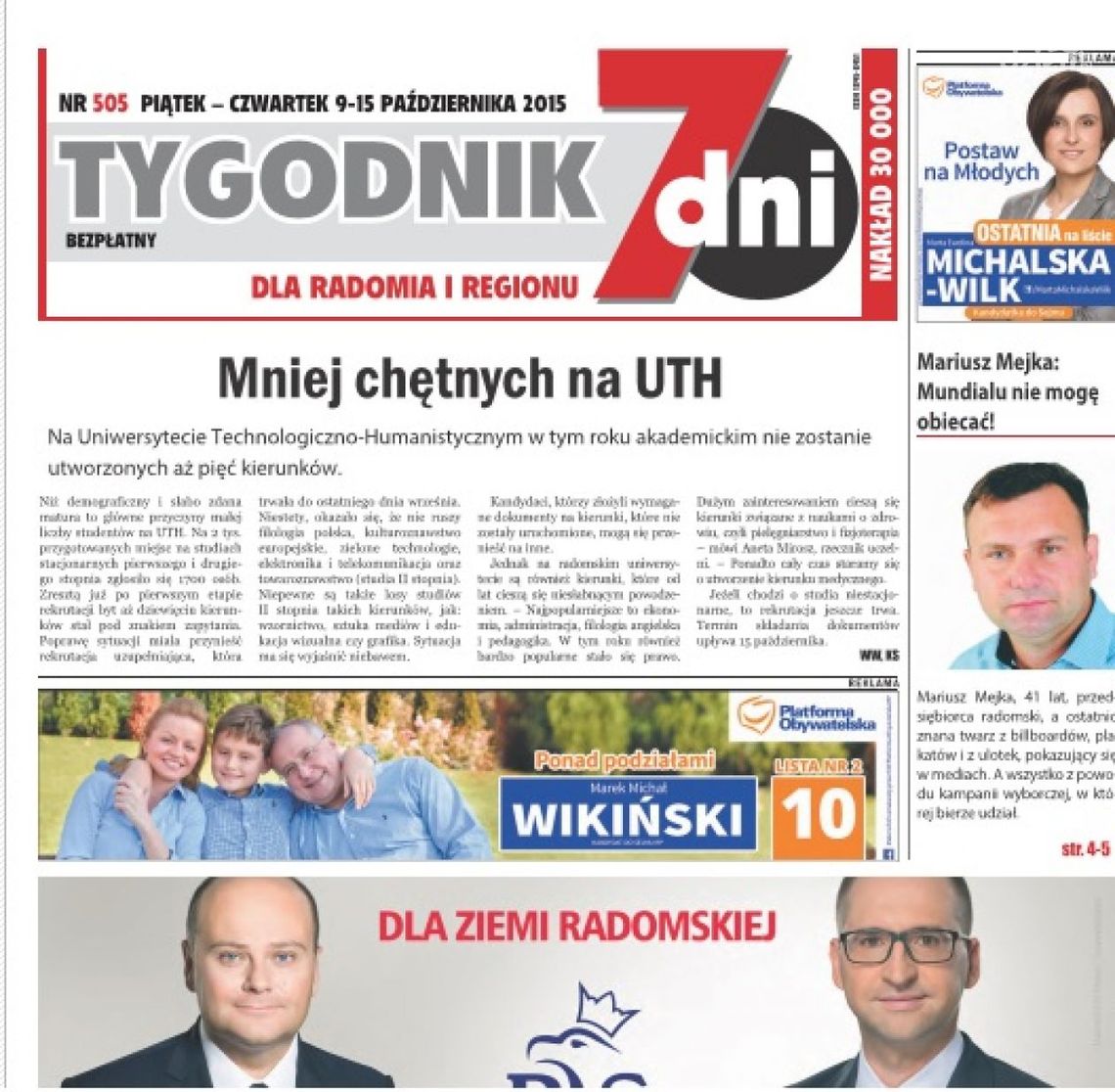 „7 DNI” – W OGROMNYM NAKŁADZIE!!! „7 DNI” – W OGROMNYM NAKŁADZIE!!!
