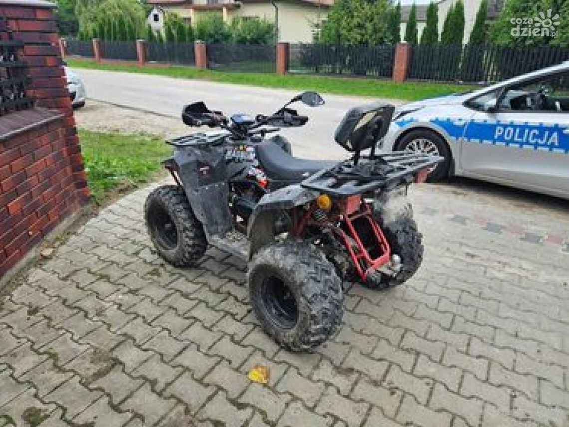 79-letnia kobieta dachowała quadem 79-letnia kobieta dachowała quadem