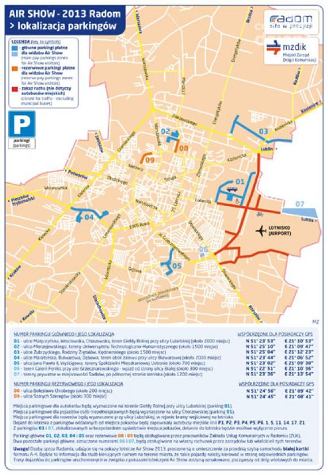 Air Show 2013 w Radomiu - PARKINGI Air Show 2013 w Radomiu - PARKINGI