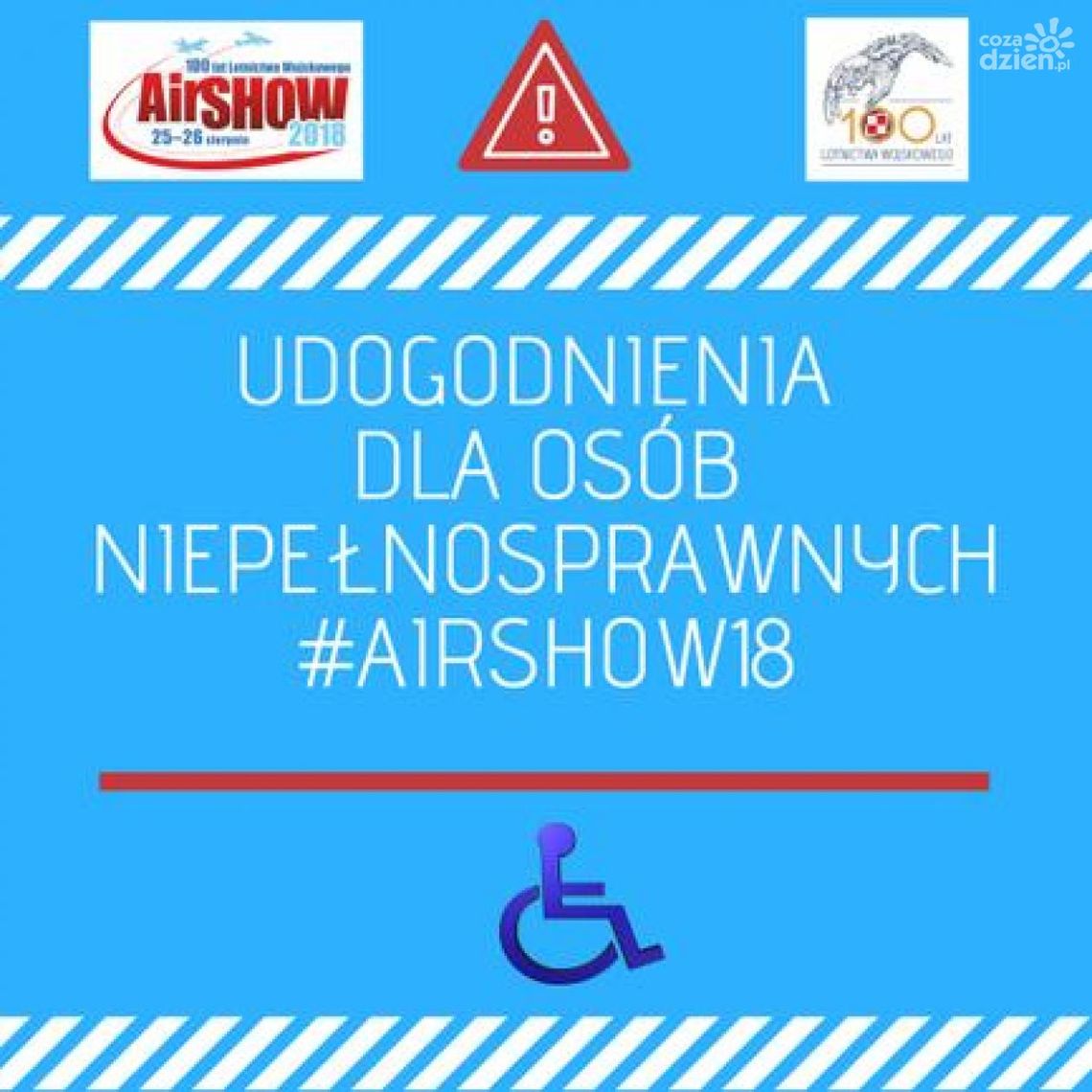Air Show 2018: Udogodnienia dla niepełnosprawnych Air Show 2018: Udogodnienia dla niepełnosprawnych
